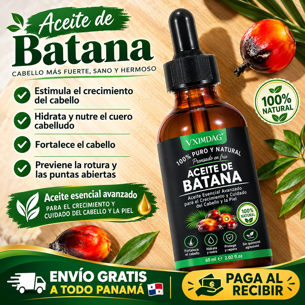 Aceite Batana – Recupera tu Cabello – Renovado y Fuerte