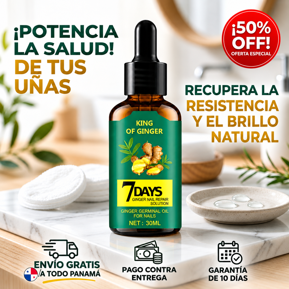 7Days™ Tratamiento Anti Hongos - Elimina Uñas Amarillas y las Fortalece desde 7 Días