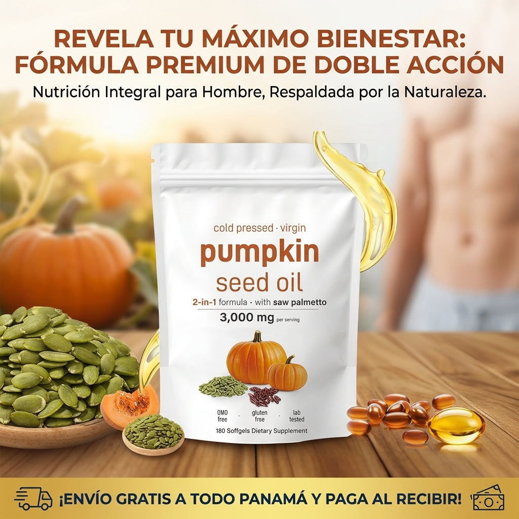 Aceite de Semillas de Calabaza - Suplemento en Cápsulas - Un Ingrediente Vegetal para Tu Rutina