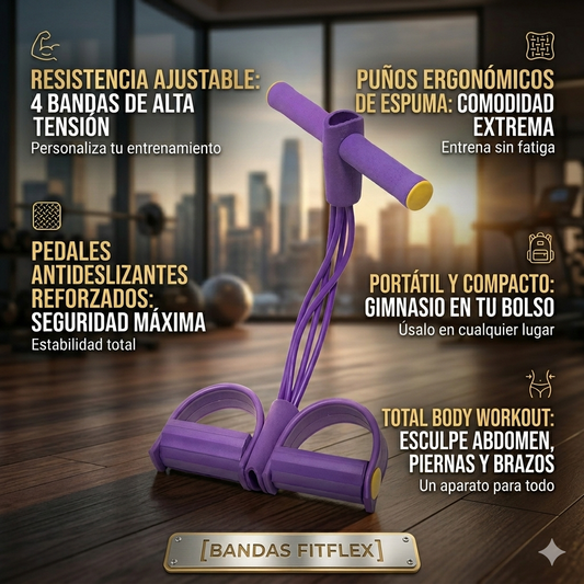 Bandas Fit - Fortalece y define sin pesas ni máquinas